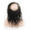Promotion Brazilian Virgin Human Hair 360 Lace Frontal Closure Pre Plucked With Adjustable Straps Silk Base 360 Lace Frontal