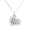 Heart shape essential oil perfume solid pendant,silver perfume lockets for women