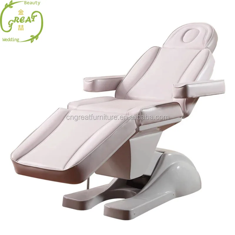 Great Foshan Factory Beauty Salon White Facial Bed/hydraulic Massage