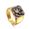 Hot Selling 316L Stainless Steel Men's Jewelry Custom Logo Eagle Emblem Ring