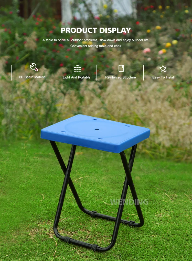 plastic foldable stool for sitting