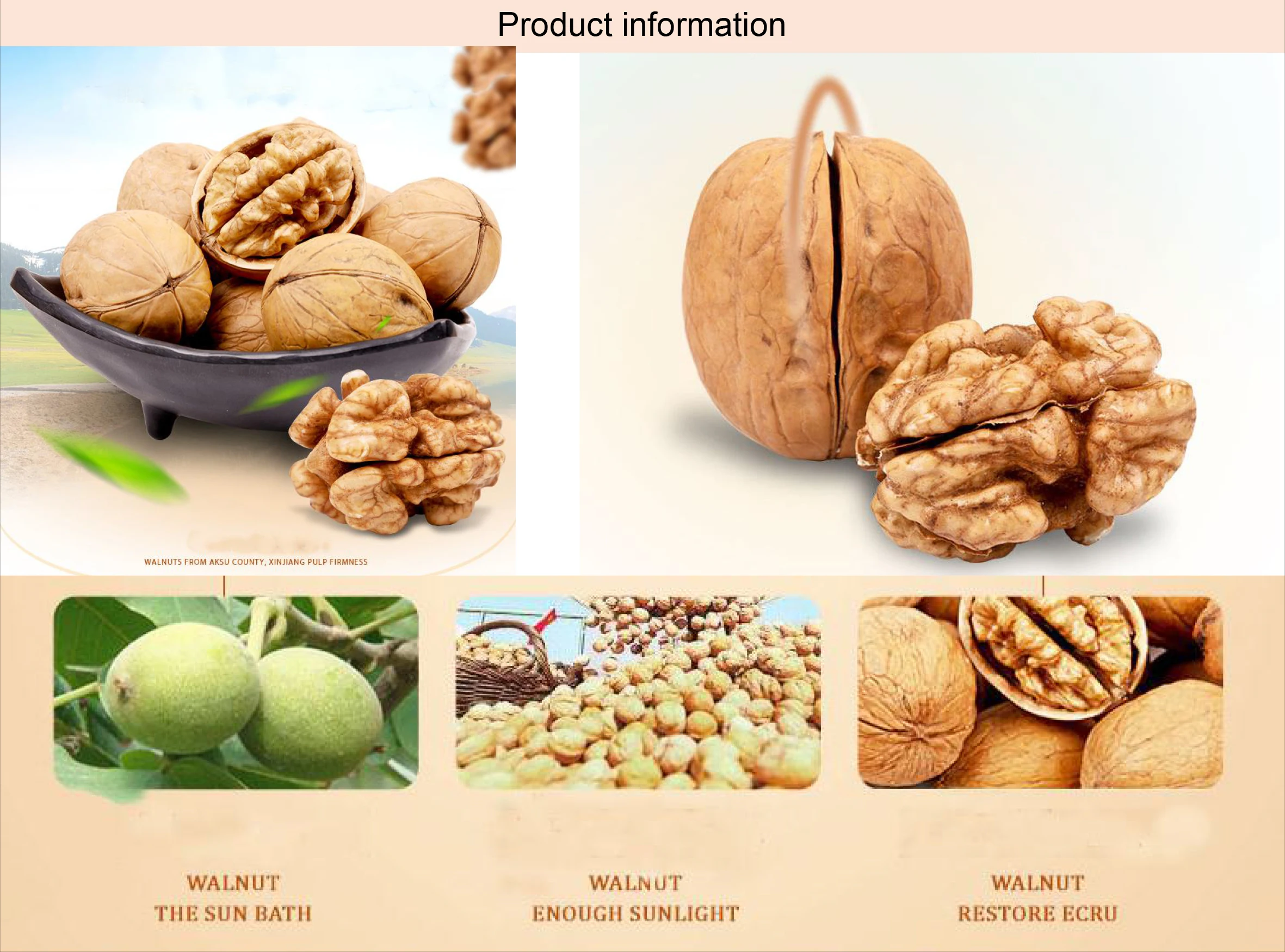 China natural thin skinned walnut in shell 