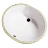 Solid and Durable Vox Oval Vitreous China Undermount Bathroom Sink Ceramic Art Basin
