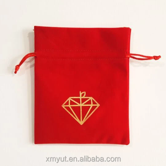 Custom Printed Velvet Pouch/velvet Bag Gift Drawstring Recyclable 81 Colors 81 Colors on Hand or Customize Acceptable Accept