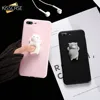 KISSCASE 3D Cat Phone Case For iPhone X 8 7 Plus 6 6s 5S Squishy Case Cute Silicon Cartoon Cases Back Cover