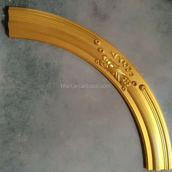 Ceiling Decorative Polyurethane Gold Pu Flexible Molding Arc Moulding