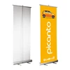 High quality aluminum frame Retractable Roll up banner stands adjustable satin fabric