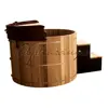 Hot selling red cedar wooden hot tub with electrical heater and filtration system