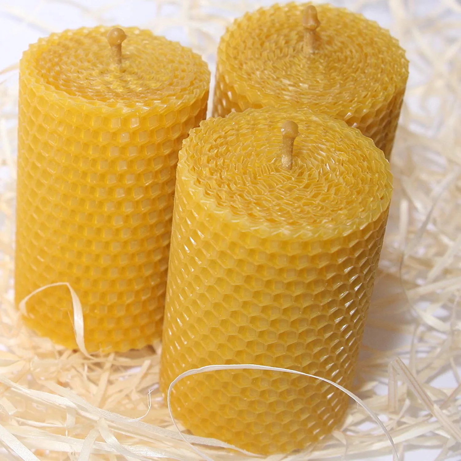 Handworked Long Burning Decorative Pillar Handmade Beeswax Candle Buy