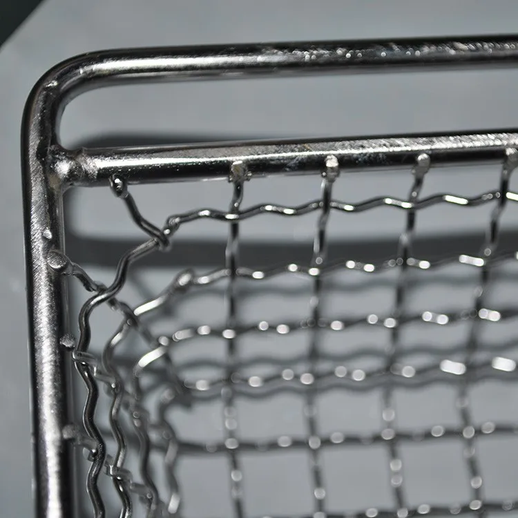 890 X 600mm Rectangular Stainless Steel Woven Wire Mesh Baskets Buy