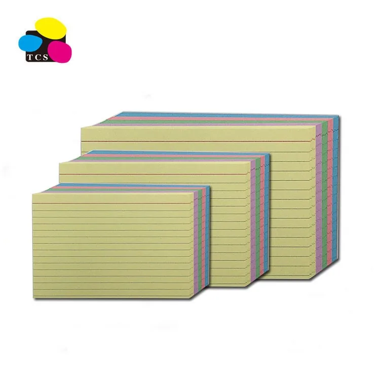High Quality Office Stationery Notepad 100 Sheets Line Ruled Assorted