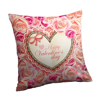 Sublimation Decorative Throw Pillow Case Cushion Cover With Gift