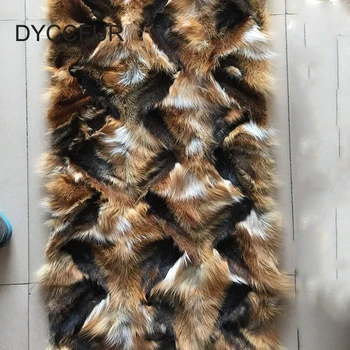 Wholesale Price Red Fox Fur Rug Natural Fox Fur Blanket Genuine Fox