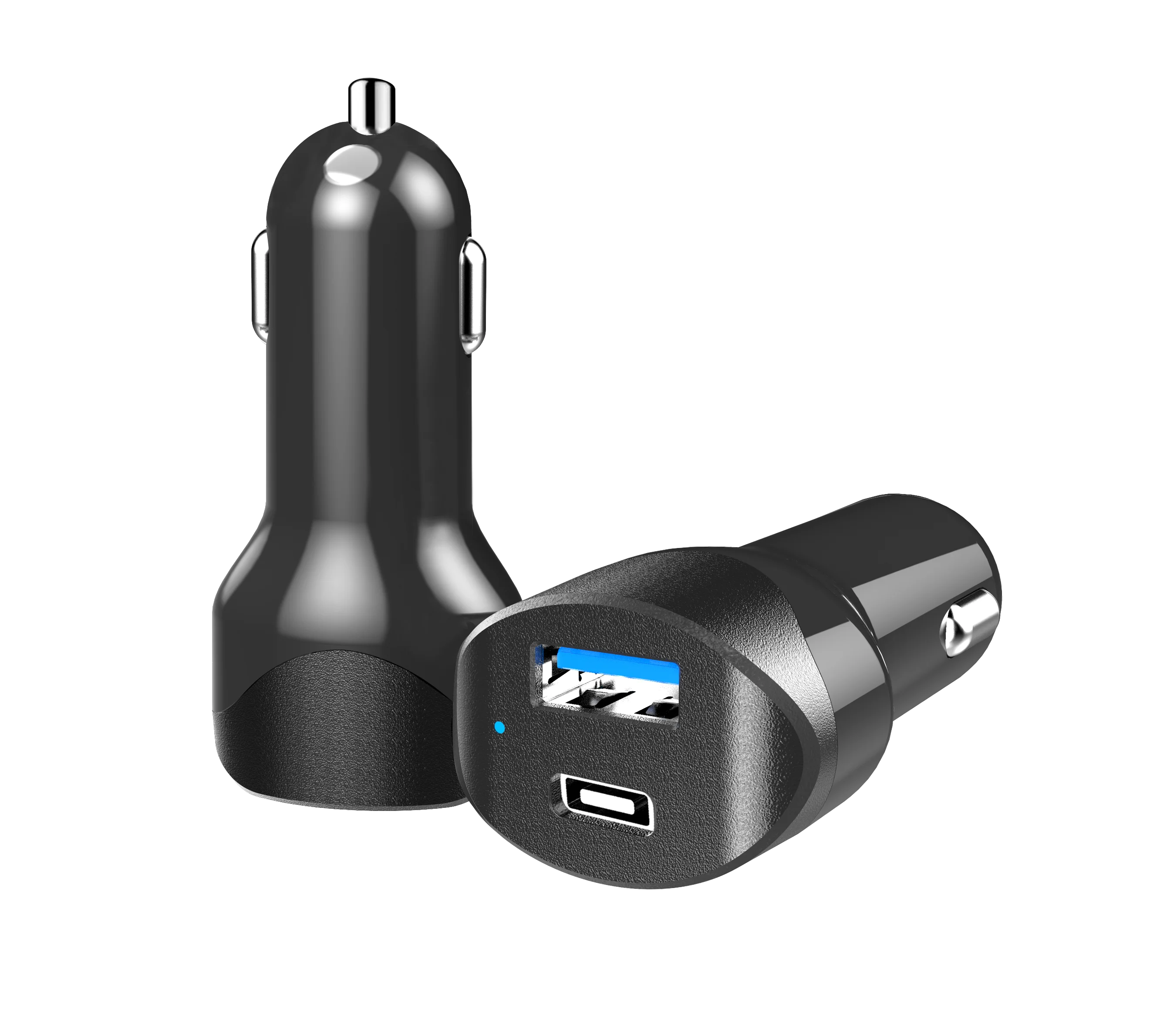 Portable Cargador De Celular Para Auto Dual Port Usb 36w Mobile Qc 3.0