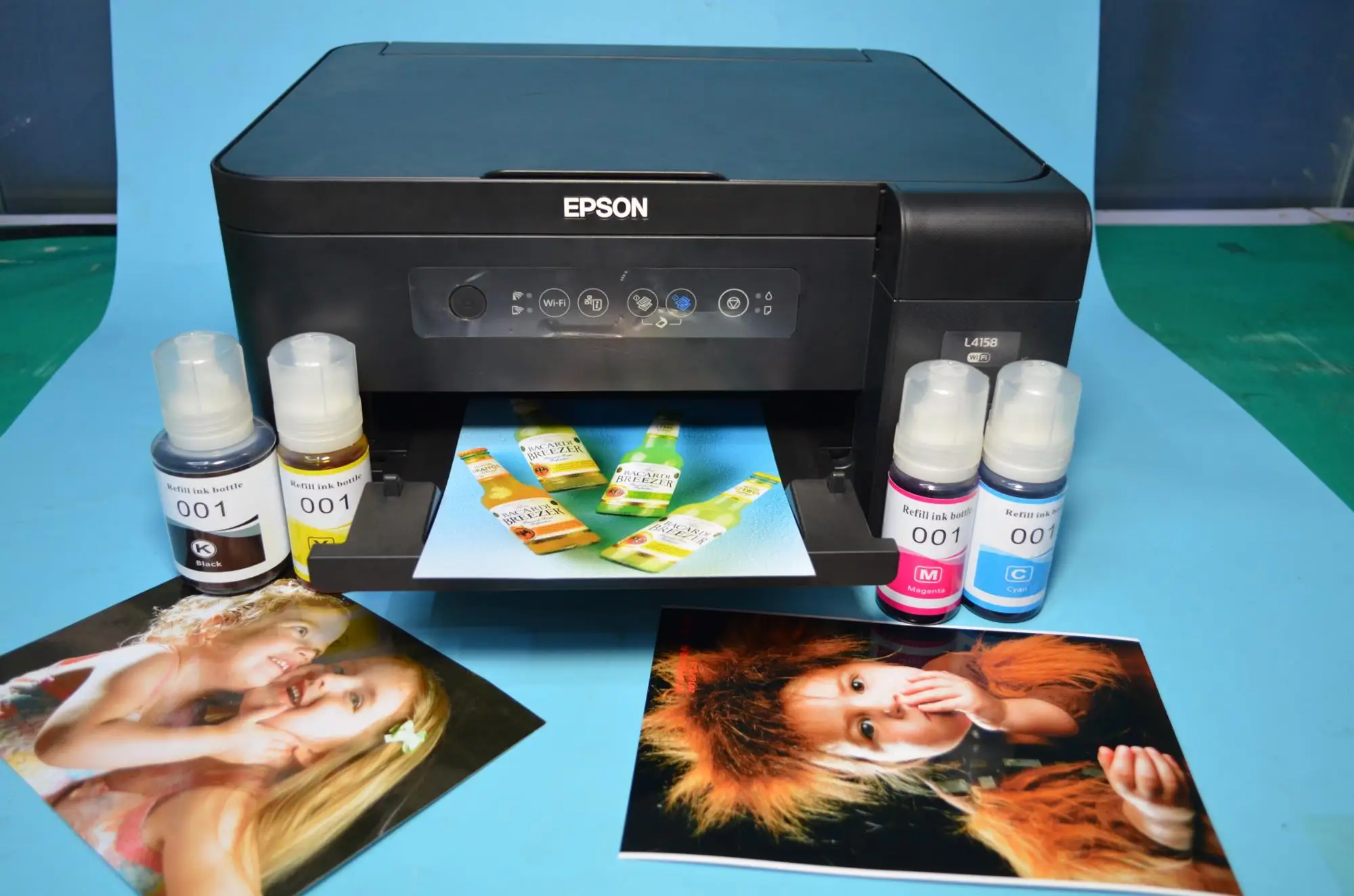 2019 New arrival 004 series Dye ink refill kit suit for L3158 L3119 L3118 L3108 Eco Tank inkjet printer