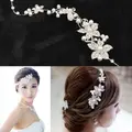 Hot Ladies Bridal Wedding Flower Delicate Pearls Beauty Crystal Chic Headband Hair Clip Comb Jewelry