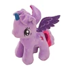 High quality decorative cartoon littel pony with wings dolls lovely coloful animals toys