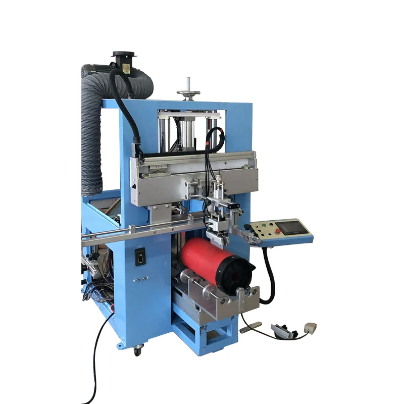 LC Brand CO2 Fire Extinguisher Serigraphy Printing Machine with UV Curing Machine and PLC Control System