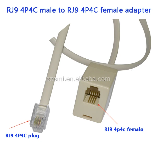 EMagTech 2 Pezzi Y Splitter RJ9 4P4C - Adattatore Per Cuffie Telefoniche, 50cm Nero - Foto 6