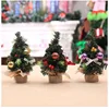Festival Home Party Decorative Desktop Ornaments Indoor 20cm Mini Decorative Christmas Tree