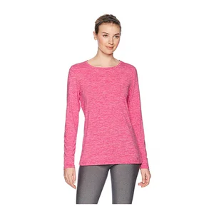 Wholesale Clothing Women Pink Heather T-Shirts Ladies Polyester Stretch Long-Sleeve Running T-Shirt OEM China Supplier Wholesale Clothing Women Pink Heather T-Shirts Ladies Polyester Stretch Long-Sleeve Running T-Shirt