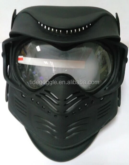 Military Full Face Paintball Mask Wargame Gear Black Paintball Use Mask Custom Logo Paintball