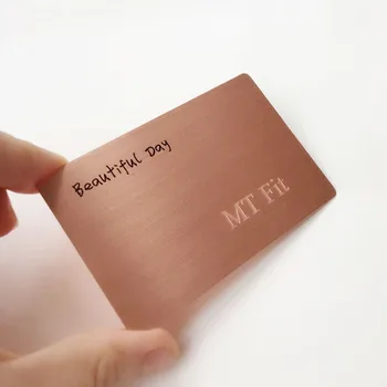 original oem stainless steel business cards with etching logo steel business cards