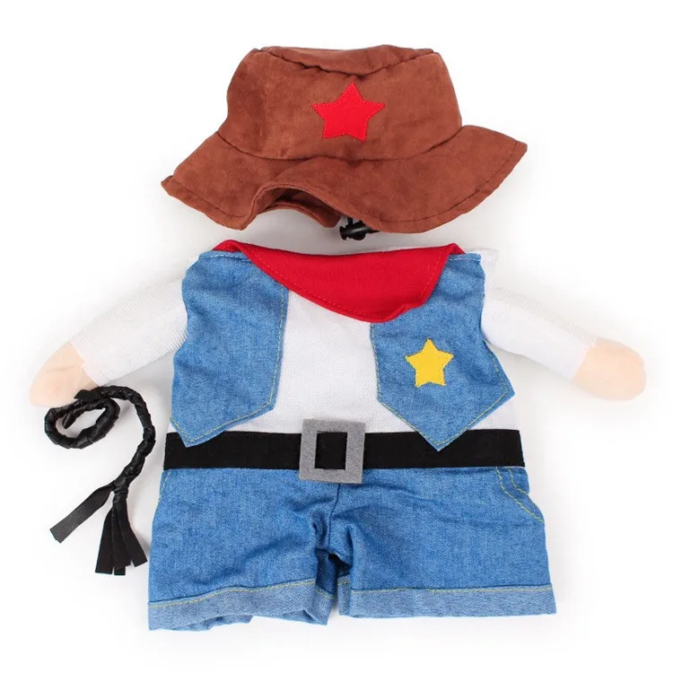 Cowboy Style Large Pet Cowboy Suit Clothing Custom Dog Costume Funny ...