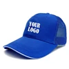 Free shipping free 2 color embroidery custom your logo 20 pcs minimum mesh hat with solid colors and 100% cotton trucker cap