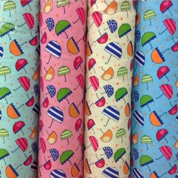 Polyester Cotton Blend Umbrella Printed Canvas Fabric For Crafts Buy