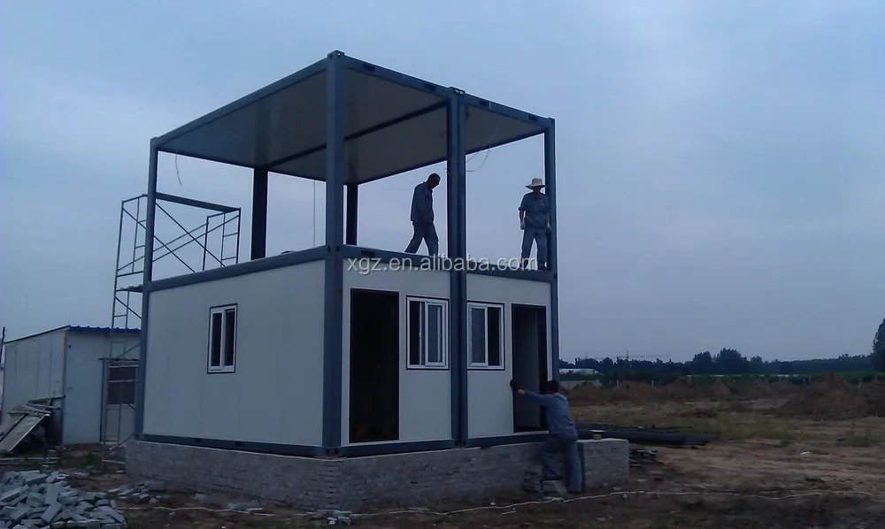 two-storey pre-engineered steel structure container house