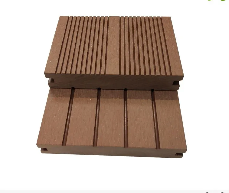 Plastic Wood Floor Solid Planks Waterproof Composite Decking Outdoor