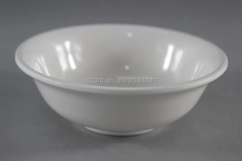 6.5inch Flaring Melamine White Suop bowl , Plastic Serving bowl