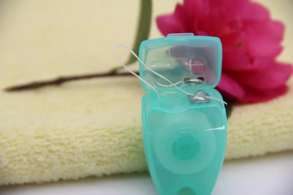 Colored Dental Floss Holder With Dental Floss Yarn/spool/bobbin,Silk Dental Floss Buy Silk