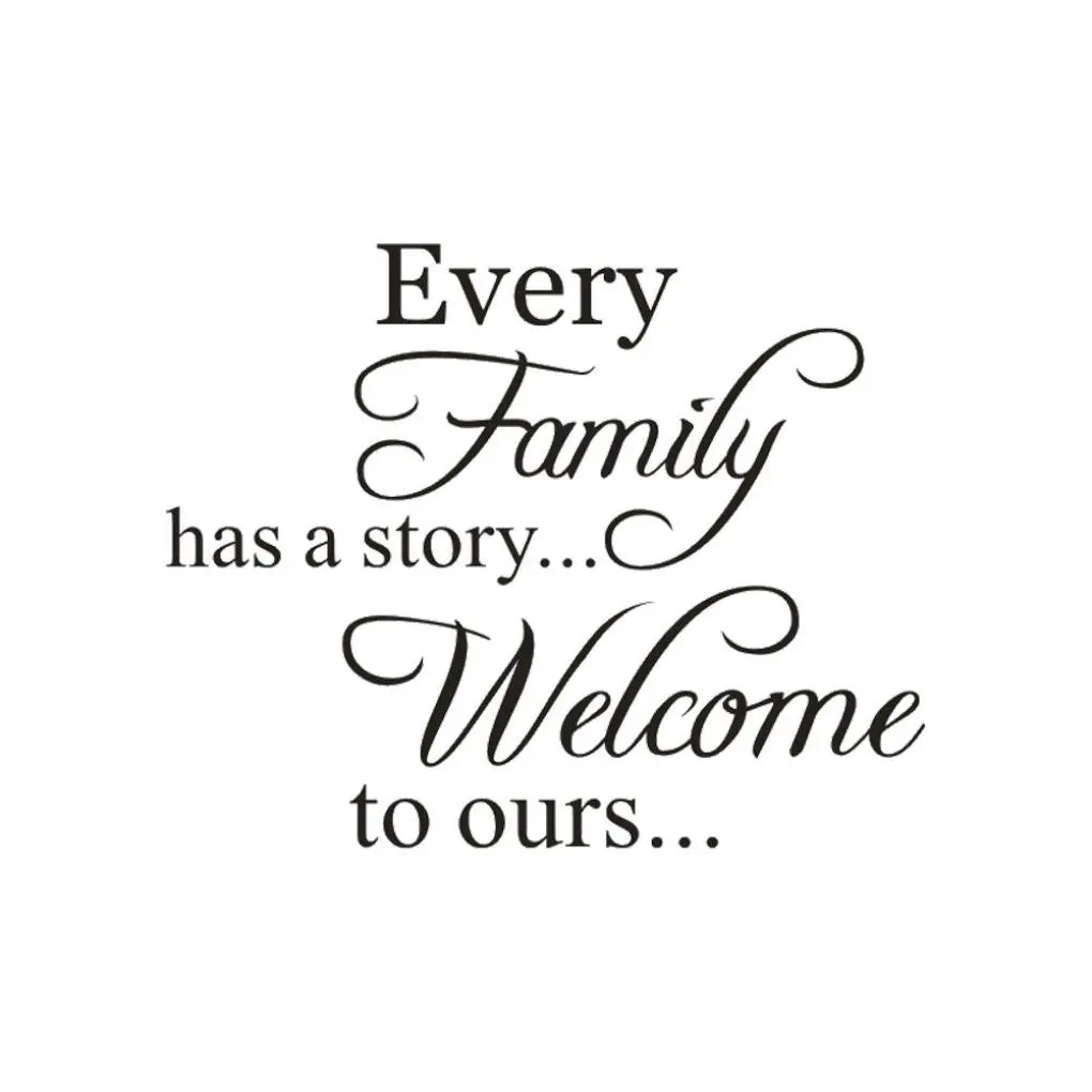 Rumas Family Removable Art Vinyl Mural Home Room Decor Wall Stickers