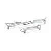 Wing shape modern chrome color zinc alloy kitchen cabinet handle pull or furniture handle pull for drawer cupboard wardrobe