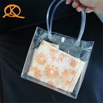 Plastic Material And Zipper Top Sealing Handled Clear Pvc Zipper Top Sealing Handled Clear Pvc