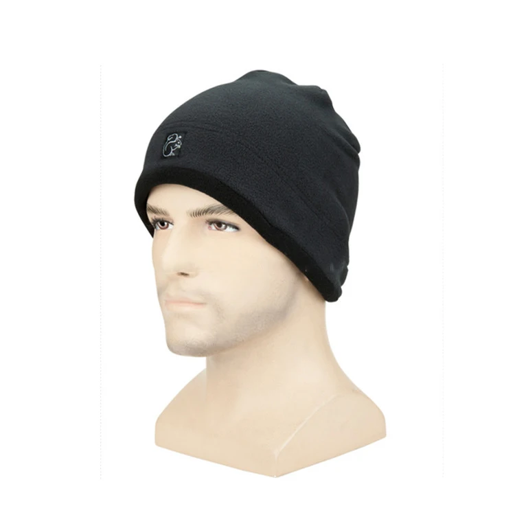 men's fleece beanie hat