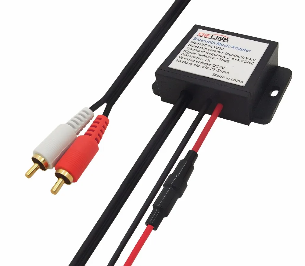 Stereo 2rca Male Audio Aux Bluetooth Adapter For Boat,Car Truck,And