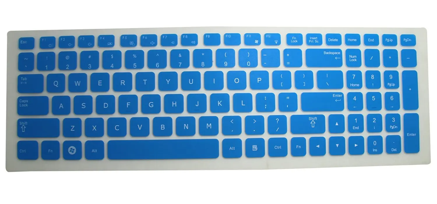 Get Quotations · Blue Tanslucent Ultra Thin Silicone Keyboard Protector  Cover Skin for 15.6 Inch Samsung Series 3 NP300E5A