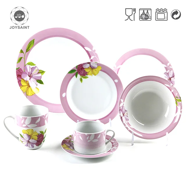 12pcs/24pcs/36pcs/72pcs Dinner Set Portuguese Porcelain Dinnerware