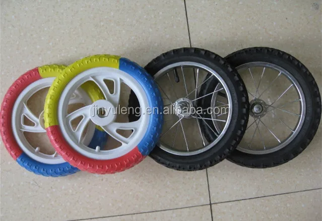 12 inch EVA wheels for kid bicycle, nontoxic wheel for baby dolly