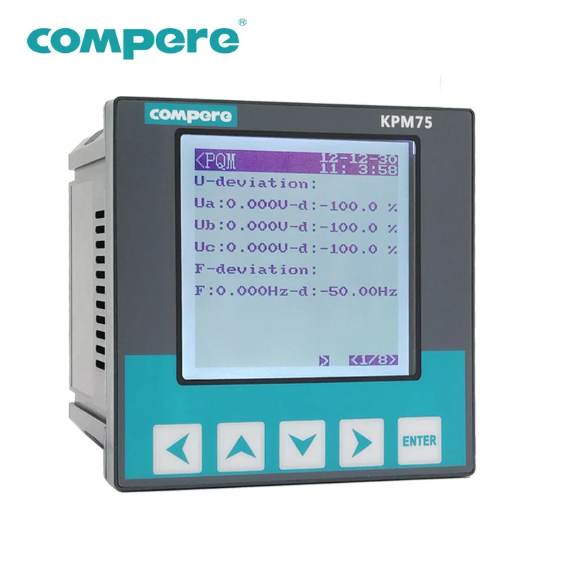 Portable three phase smart harmonic power energy quality analyzer meter with digital input and output