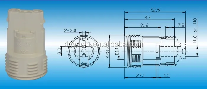 SAA VDE Edison Screw lamp base E14 lampholder.jpg