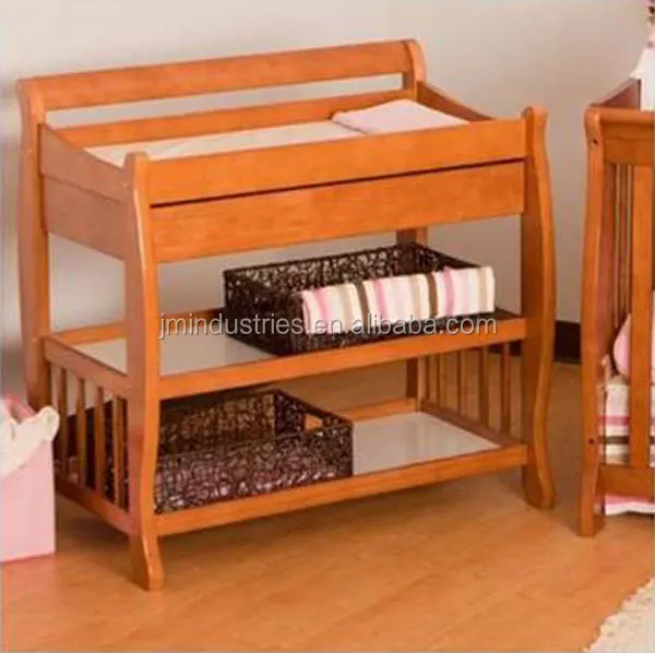 wooden changing table