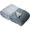 Luxury heavy fleece glass beads filling sensory minky weighted blanket child