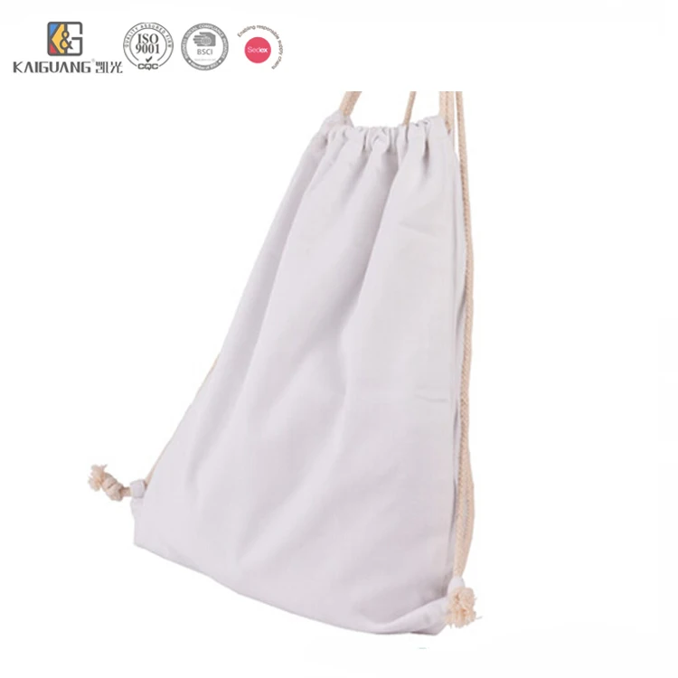 cotton canvas drawstring bags