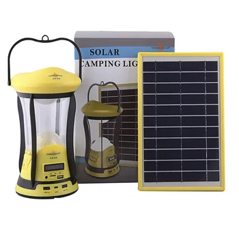 Multi Solar Power Camping Lantern Light Portable Usb Hand Crank