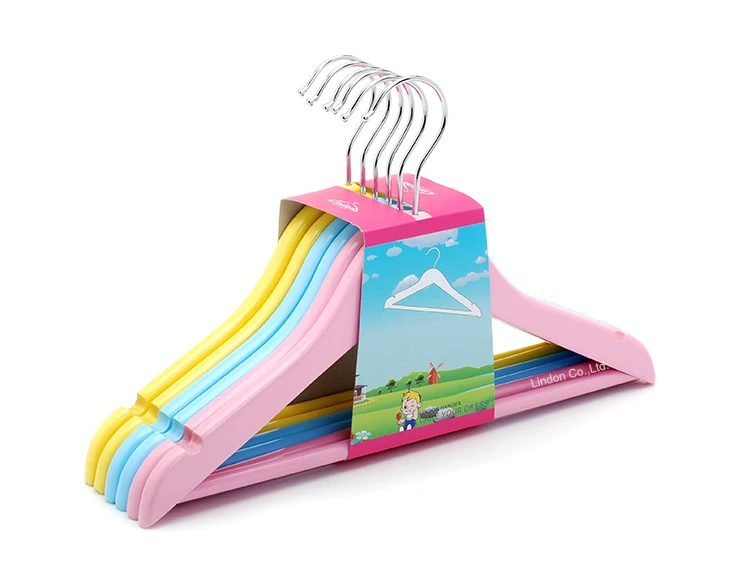 colored clothes hangers