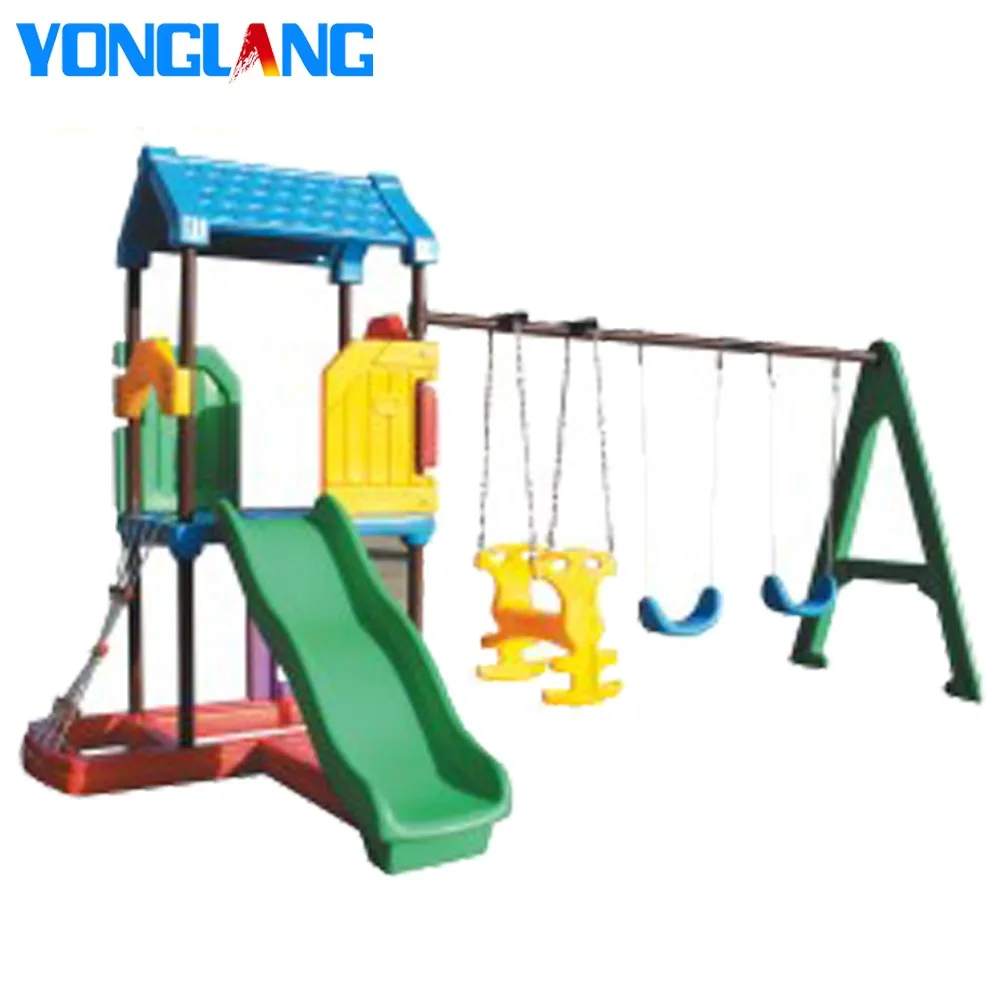 garden swing and slide set